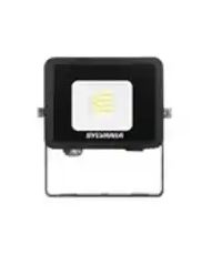 Projecteur Sylvania SylFlood, 9.5 W, 1000 lm, IP65, 4000k Noir 240V