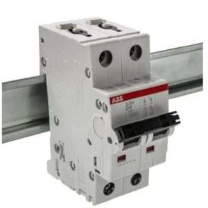Disjoncteur miniature System Pro M Compact S200, 4A ABB 2 pôles Type D 400V c.a. 125 V c.c., pouvoir de coupure 6 kA