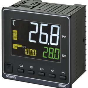 Régulateur de température PID Omron E5AC Panneau On-Off, 1 sorties 2 entrées, Linéaire 240V c.a. / V c.c.