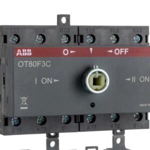 Commutateur inverseur ABB OT, 3, pôles, Embase, IP20, 0A
