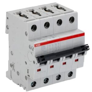 Disjoncteur miniature System Pro M Compact S200, 32A ABB 4 pôles Type D 400V c.a., pouvoir de coupure 6 kA
