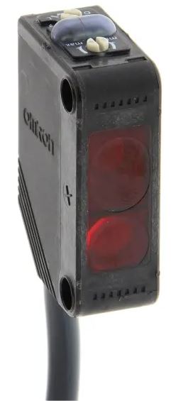 Capteur photoélectrique Omron Suppression de l'arrière plan LED rouge, Rectangulaire PnP Non