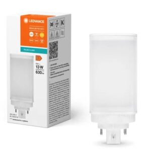 Ampoule LED LEDVANCE GX24Q-1, Blanc chaud DULUX, format Triangulaire