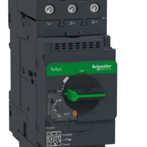 Disjoncteur thermique Schneider Electric, 80A, 3 pôles TeSyS GV TeSys Rail DIN