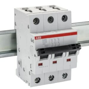 Disjoncteur miniature System Pro M Compact S200, 32A ABB 3 pôles Type C 400V c.a., pouvoir de coupure 10 kA