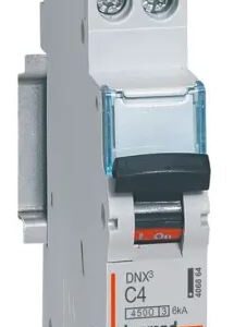 Disjoncteur DNX3 DNX3, 4A Legrand 2 pôles Type C 230V c.a., pouvoir de coupure 6 kA