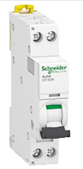 Disjoncteur miniature Acti9 Acti9 iDT40N, 20A Schneider Electric 1 pôles Type D, pouvoir de coupure 10 kA