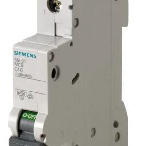 Disjoncteur miniature SENTRON 5SL, 4A Siemens 1 pôles Type B 400V c.a. 72 V c.c., pouvoir de coupure 6 kA