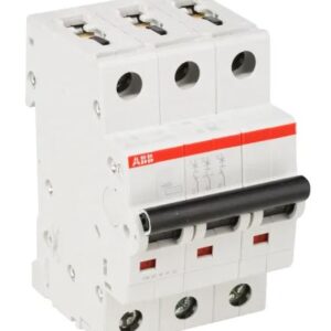 Disjoncteur miniature ComPact Home SH200, 10A ABB 3 pôles Type C 440V c.a. 440 V c.c., pouvoir de coupure 6 kA