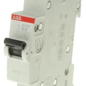 Disjoncteur miniature ComPact Home SH200, 10A ABB 1 pôles Type B 440V c.a. 60 V c.c., pouvoir de coupure 6 kA