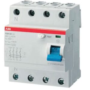 Interrupteur Différentiel ABB, 4 pôles, Type c.a., 63A a.c., 30 mA FH200 IEC/EN 61008