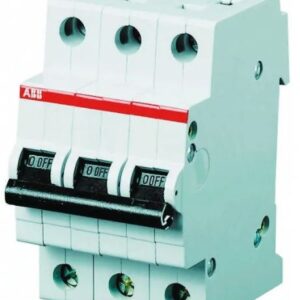 Disjoncteur miniature System Pro M Compact S200M, 32A ABB 3 pôles Type D 400V c.a. 125 V c.c., pouvoir de coupure 10 kA