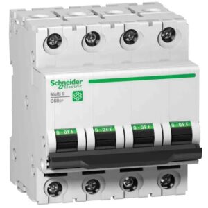 Disjoncteur miniature Multi9 Multi9, 32A Schneider Electric 4 pôles Type B, pouvoir de coupure 14 kA