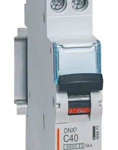 Disjoncteur DNX3 DNX3, 40A Legrand 1 pôles Type C 230V c.a., pouvoir de coupure 6 kA