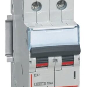Disjoncteur miniature DX DX3, 6A Legrand 2 pôles Type C 400V c.a., pouvoir de coupure 10 kA
