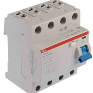 Interrupteur Différentiel ABB, 4 pôles, Type A, 25A Type A, 30 mA RCCBs F200 F200 RoHS, CE
