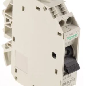 Disjoncteur thermique Schneider Electric, 3A, 1 pôles GB2 TeSys Rail DIN