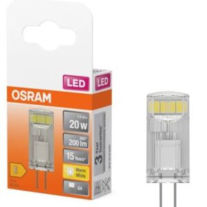 Ampoule LED LEDVANCE G4, Blanc chaud 40580, format Broche
