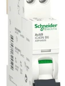 Disjoncteur Acti9 iC40N, 6A Schneider Electric 1 pôles Courbe B 230V c.a., pouvoir de coupure 6000 A