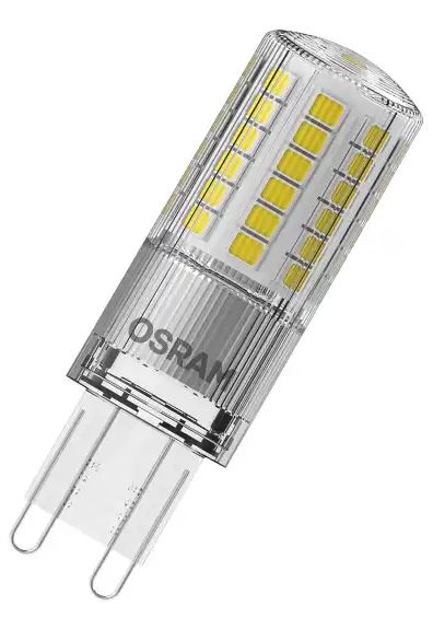 Ampoule LED LEDVANCE, 4.8 W, 600 lm G9 220V, 240 V (48 W), format Broche, Blanc chaud, 2700k 40580