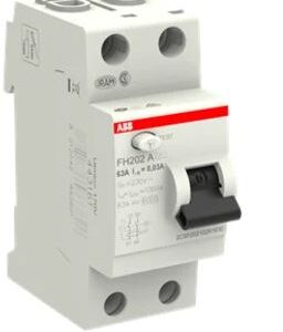 Interrupteur Différentiel ABB, 2 pôles, Type A, 63A Type A, 30 mA FH200 RoHS Compliant, UL Recognised