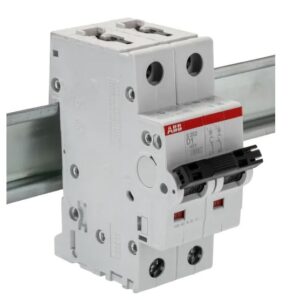 Disjoncteur miniature System Pro M Compact S200, 1A ABB 2 pôles Type D 400V c.a. 125 V c.c., pouvoir de coupure 6 kA