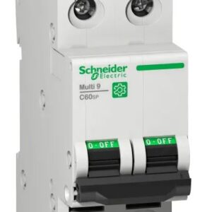Disjoncteur miniature Multi9 Multi9, 3A Schneider Electric 2 pôles Type C 125 V c.c., pouvoir de coupure 14 kA