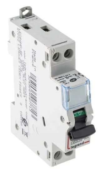 Disjoncteur miniature DX DNX3, 2A Legrand 1 pôles Type C 250V c.a. 12 V c.c., pouvoir de coupure 50 kA