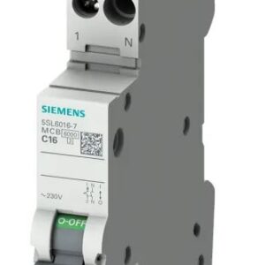 Disjoncteur miniature SENTRON 5SL6, 10A Siemens 1 pôles Type B 230V c.a., pouvoir de coupure 10 kA