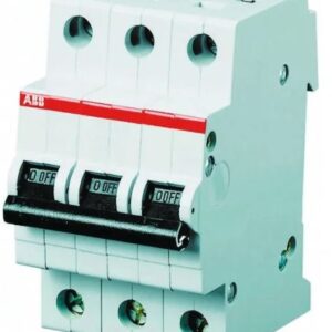 Disjoncteur miniature System Pro M Compact S200, 4A ABB 3 pôles Type C 400V c.a. 110 V c.c., pouvoir de coupure 6 kA
