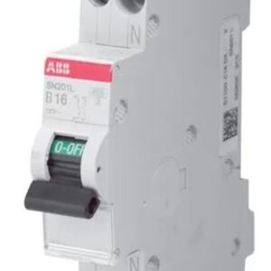Disjoncteur miniature SN201 SN201, 40A ABB 1 pôles Type C 230V c.a., pouvoir de coupure 4.5 kA