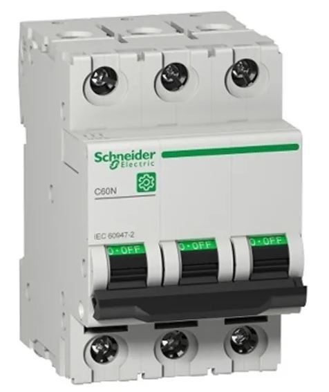 Disjoncteur Multi9 M9F, 4A Schneider Electric 3 pôles Courbe D 415V 125 V, pouvoir de coupure 30 kA