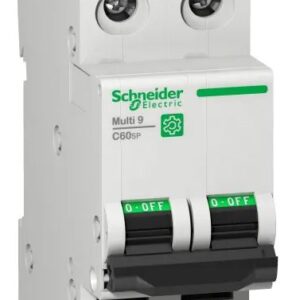 Disjoncteur miniature Multi9 Multi9, 6A Schneider Electric 2 pôles Type D 125 V c.c., pouvoir de coupure 14 kA