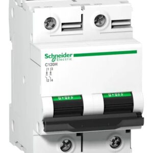 Disjoncteur miniature Acti9 Acti9 C120, 125A Schneider Electric 2 pôles Type C 250 V c.c., pouvoir de coupure 15000 A