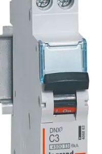 Disjoncteur DNX3 DNX3, 3A Legrand 2 pôles Type C 230V c.a., pouvoir de coupure 6 kA