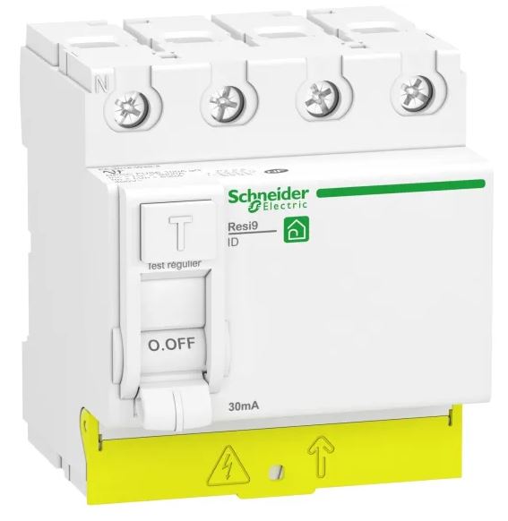 Interrupteur Différentiel Schneider Electric, 3 pôles, Type A, 40A Type A, 30 mA Resi9 Resi9 EN/IEC 61008
