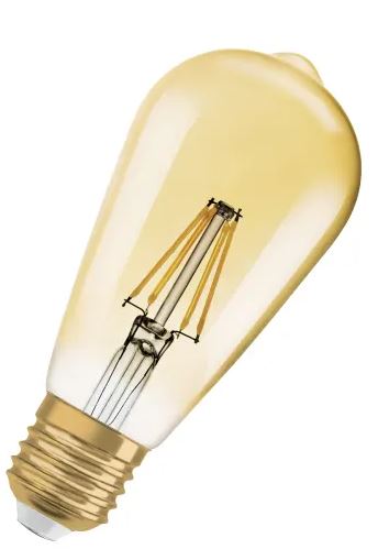 Ampoule LED LEDVANCE E27, Blanc chaud Vintage 1906, format Ampoule