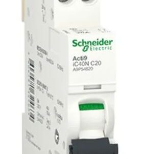 Disjoncteur miniature Acti9 IC40N, 20A Schneider Electric 1 pôles Type C 230V c.a., pouvoir de coupure 10 kA