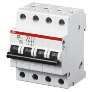 Disjoncteur miniature System Pro M Compact S200, 32A ABB 4 pôles Type C 400V c.a., pouvoir de coupure 6 kA