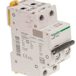 Disjoncteur miniature Acti9 IC60N, 20A Schneider Electric 2 pôles Type C 100V, 12 V, 130 V, 220 V, 240 V, 380 V, 400 V,