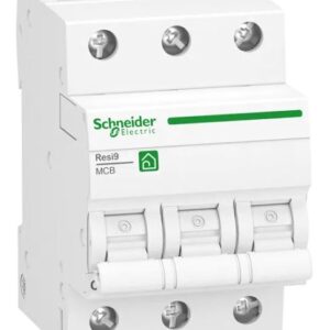 Disjoncteur miniature Resi9 R9F2, 16A Schneider Electric 3 pôles Type C 400V c.a., pouvoir de coupure 10000 A