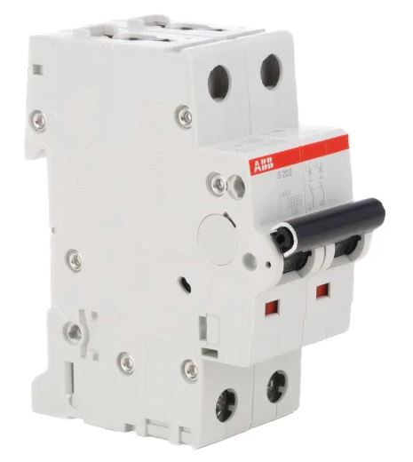 Disjoncteur miniature System Pro M Compact S200, 10A ABB 2 pôles Type C 400V c.a., pouvoir de coupure 6 kA