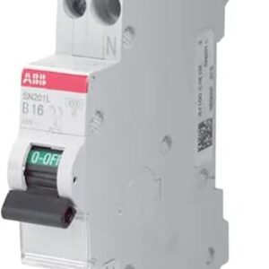 Disjoncteur miniature SN201 SN201, 1A ABB 1 pôles Type C 230V c.a., pouvoir de coupure 4.5 kA