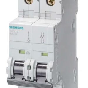 Disjoncteur miniature SENTRON 5SY4, 1A Siemens 2 pôles Type D 400V c.a. 60 V c.c., pouvoir de coupure 10 kA