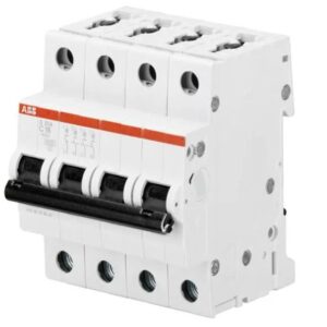 Disjoncteur miniature System Pro M Compact S200, 40A ABB 4 pôles Type C 440V c.a. 110 V c.c., pouvoir de coupure 10 kA