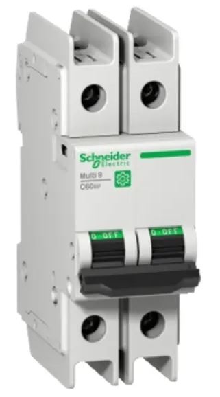 Disjoncteur miniature Multi9 Multi9, 15A Schneider Electric 2 pôles Type C, pouvoir de coupure 20 kA