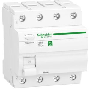 Interrupteur Différentiel Schneider Electric, 4 pôles, Type F, 40A F, 30 mA Resi9 R9R EN/IEC 61008-2-1
