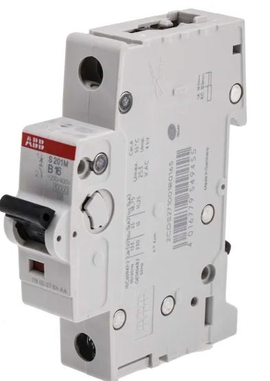 Disjoncteur miniature System Pro M Compact System Pro M Compact, 16A ABB 1 pôles Type B 253V c.a. 72 V c.c., pouvoir de
