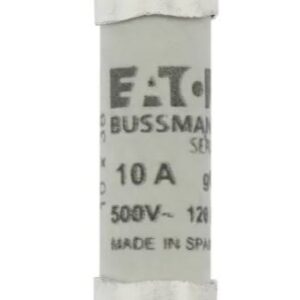 Fusible cartouche, 10A Eaton Type gG/gL Céramique 500V 10 x 38 mm