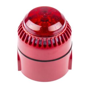 Combinaison sirène-balise série RoLP Solista Eaton, lentille Rouge 28V c.c. IP54, IP65 Panneau 101 dB @ 1m